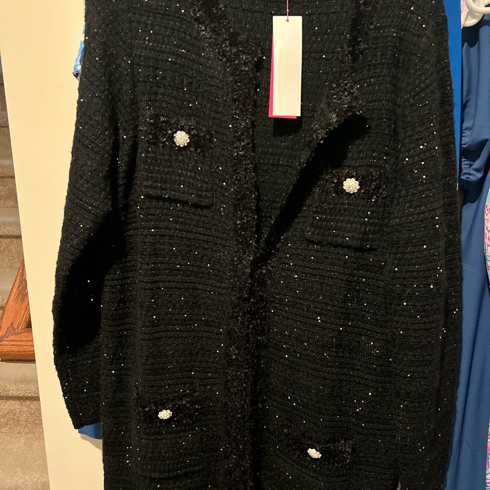 Lilly Pulitzer Black Cardigan Sweater